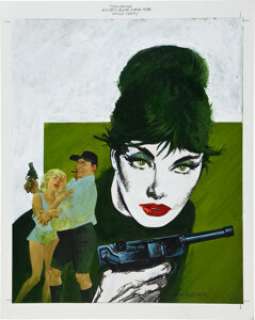 John M. Burns Modesty Blaise: Uncle Happy Trade Paperback Painted Cover Original Art (Titan Books, 1990). Modesty -