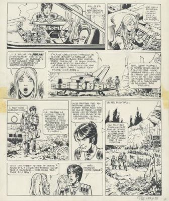 Jean-Claude Mézières - Valérian, Tome 3, Le pays sans étoile, planche 15.