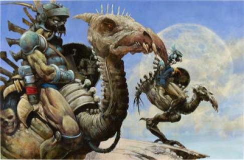 Carl Critchlow Scouts Fantasy Illustration Original Art (undated). Carl Critchlow is yet another of the -