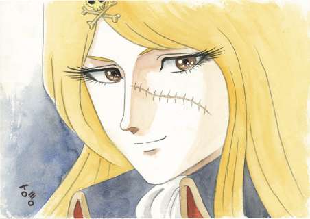 Tomoken Kogawa Hand-Drawn Color Illustration "Queen Emeraldas" | Mandarake (Big Web)