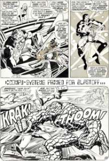 Neal Adams and Tom Palmer The Avengers #93 Page 28 Original Art (Marvel, 1971). The acclaimed Kree/Skrull War -