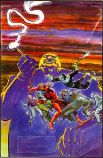 Frank Miller and Klaus Janson Daredevil #172 Hand Colored Kingpin and Bullseye Cover Original Art (Marvel, 1981). -