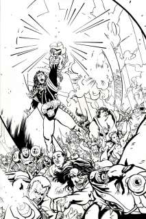 David Lapham - warriors of plasm #4 cover (sold live on ‘dueling dealers of comic art‘ episode #40 podcast on 10-13-2021)