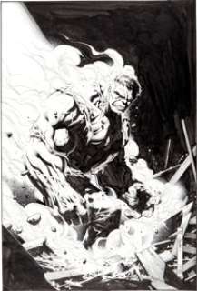 Jim Cheung and John Dell Hulk Unchained #3 Cover Original Art (Marvel, 2004). From Universal Interactive‘s popular -