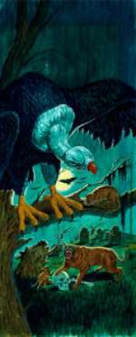 James Bama The Vulture and Mad Dog Customizing Monster Kit Box Original Art (Aurora Kit, 1963). The renowned Western -