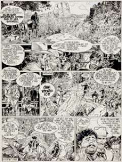 Moebius (Jean Giraud) Lt. Blueberry #4 The Ghost Tribe "The Long March" Page 27 Original Art (Epic, 1980). - | Heritage