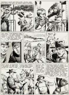John Severin Two-Fisted Tales #38 "Warpath" Page 3 Original Art (EC, 1954). When Harvey Kurtzman -