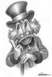 Joan Vizcarra | Uncle Scrooge: He Just Had a Million-dollar Idea! - Original Drawing - Joan Vizcarra - Pencil Art - Original Artwork | Catawiki