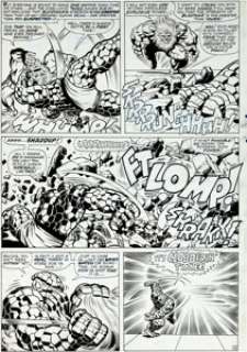 Jack Kirby and Joe Sinnott Fantastic Four #63 Page 12 Original Art (Marvel, 1967). It’s the Thing in a - | Heritage