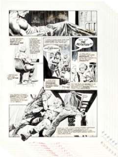 Vicente Alcazar Eerie #55 Schreck Original Art Group (Warren, 1974). Seventeen pages from this -