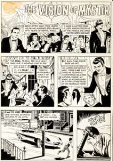 Reed Crandall Twilight Zone #15 "Vision of Mystir" Complete 9-Page Story Original Art (Gold Key, -