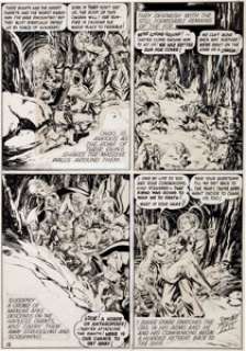 Stanley Pitt Silver Starr Panel Page Original Art (undated). Pitt has been called "the finest comic -
