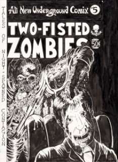 Rick Veitch and Tom Veitch Two-Fisted Zombies #1 Cover, Complete 34-Page Story, and Extra Unpublished Pages -