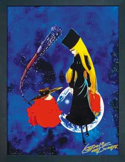 Leiji Matsumoto Hand-Drawn Signed Color Reproduction Illustration "Galaxy Express 999/Journey of the Ring of Time (III)" | Mandarake (Big Web)
