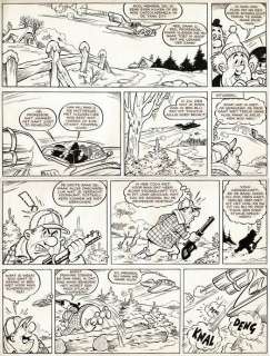 Voges, Carol | Voges, Carol - Originele pagina - De avonturen van Dinkie - De Friscou eilanden - (1967) | Catawiki