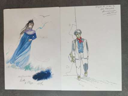 Stalner / Guth | Stalner, Jean-Marc / Guth, Joly - 2x dessin original couleur dédicacé | Catawiki
