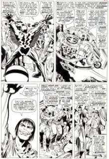 Jack Kirby and Joe Sinnott Fantastic Four #59 Page 19 Inhumans Original Art (Marvel, 1966). The Inhumans have -