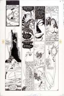 George Perez and Romeo Tanghal New Teen Titans V2#4 Page 9 Wonder Girl Original Art (DC, 1985). Donna Troy -