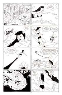 Jaime Hernandez Maggie and Hopey Color Special #1 "I Am Cheetah Torpeda" Complete 2-Page Story -