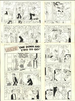 Blondie #32-"One Down and One To Go" Complete 6pg Story | Russ Cochran
