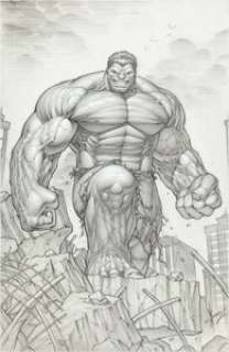 Dale Keown Hulk #24 Variant Cover Red Hulk Original Art (Marvel, 2010). This is truly an incredible Hulk -