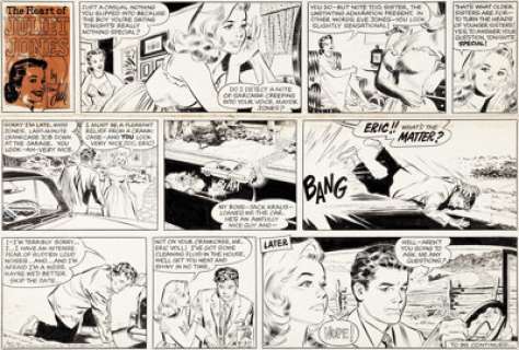Stan Drake Heart of Juliet Jones Sunday Comic Strip Original Art dated 8-30-59 (King Features Syndicate, 1959)....