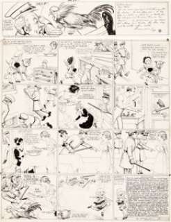 Richard F. Outcault Buster Brown Sunday Comic Strip Original Art dated 9-10-17 (Newspaper Feature Service, 1917).... (Total: 2 Original Art) | Heritage