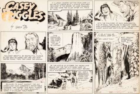 Warren Tufts Casey Ruggles Sunday Comic Strip Original Art dated 10-14-51 (United Features Syndicate, 1951)....