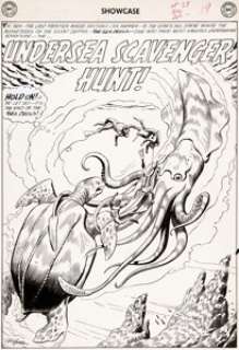 Russ Heath Showcase #29 Splash Page 1 Sea Devils Original Art (DC, 1960)....