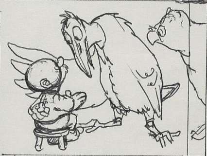 Dulieu, Jean | Dulieu, Jean - Originele schetstekening - Paulus, Salomo en Oehoeboeroe | Catawiki