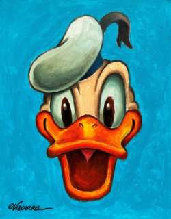 Joan Vizcarra | Donald Duck Close-Up - Large Original Painting - 80 x 2 x 65 cm - Joan Vizcarra - Canvas - Acrylic Art - Original Artwork - No reserve price! | Catawiki