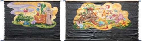 McDonaldland Ronald McDonald and The Professor Mural Paintings Original Art Group of 2 (McDonald’s/Setmakers, 1980).... (Total: 2 Items) | Heritage