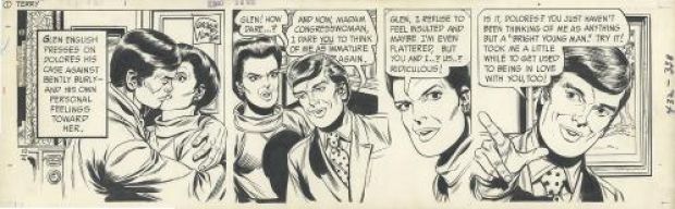 George Wunder | Terry & the Pirates, daily strip du 04 octobre 1971 | Galerie 9ème Art