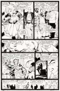Jim Lee and Scott Williams Uncanny X-Men #268 Story Page 8 Original Art (Marvel, 1990). Logan bumps into -
