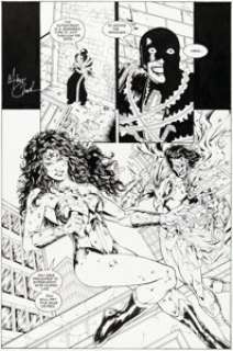 Matthew Clark and Tom Simmons Wonder Woman #152 Story Page 17 Original Art (DC, 2000)....