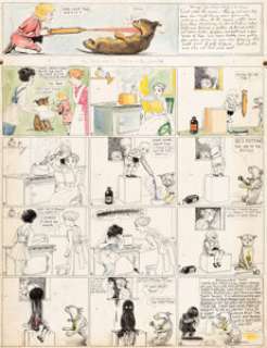 Richard F. Outcault Buster Brown Sunday Comic Strip Original Art (Newspaper Feature Service, c. 1908-1914).... | Heritage