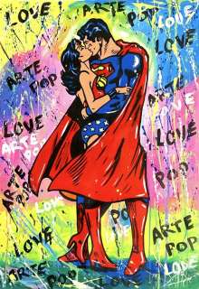 Luisan Albarez (Xxi) | Superman, Wonder Woman - LOVE | Catawiki