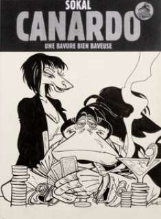 Benoît Sokal Canardo Une Enquête de l‘inspecteur Une bavure bien baveuse #20 Couverture Originale -