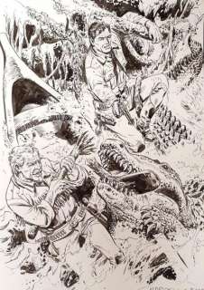 Marcello, Carlo Raffaele | Marcello, Carlo Raffaele - Illustrazione originale con Tex e Kit Carson "Insidia nello Yucatan!" + vol. Cavalcando con Tex 5 | Catawiki