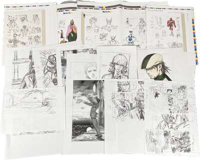 Masakazu Katsura 12 Copies Of Manuscripts, 16 Pages Of Color Check Proof Sheet Paper | Mandarake (Big Web)