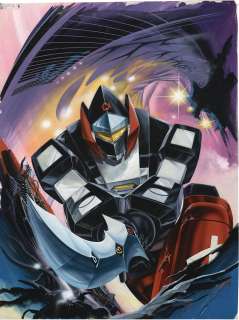 Toshio Okazaki Hand-Drawn Hand-Drawn Color Illustration "Kosoku Denjin Albegas" | Mandarake (Big Web)