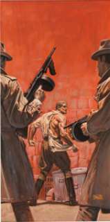 Bob Larkin Doc Savage #119/120 "The King of Terror" Painting Original Art (Bantam Books, 1984). -