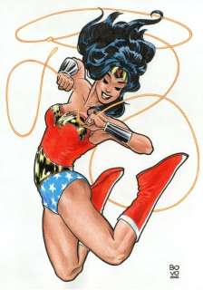 Lorenzo Bovo | Lorenzo Bovo - Jumpin’ Wonder Woman - Page volante - Exemplaire unique | Catawiki