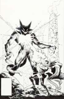 Chris Warner and Terry Austin - Doctor Strange #77 Cover Original Art (Marvel, 1986).