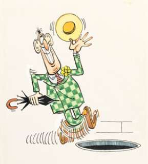 Don Martin - Paperback Cover Original Art (Signet, 1962).