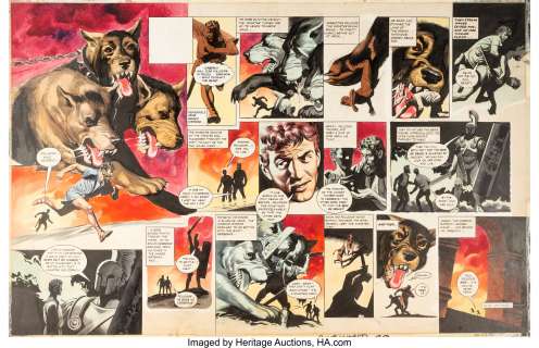 Ron Embleton - Wrath Of The Gods Vol 1 Planche 20 (Boys‘ World, 1963). Ron Embleton Wrath Of The Gods Story Page 20 Original Art (Boys‘ World, 1963).