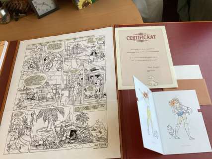 Henk Kuijpers - Franka 14 & 1 5 - Mega Editie I: Het Portugese goudschip / De ogen van de roerganger + Originele pagina (p.3) - Cartonné - EO - (1998)