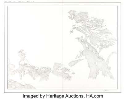 Lee, Jae - Jae Lee Stephen King‘s Dark Tower: The Long Road Vol 2 #2 of 5 Story Double Splash Page 7-8 Original Art (Marvel, ...