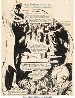 Neal Adams - The Brave and the Bold #84 Story Page 1 Original Art (DC, 1969)....