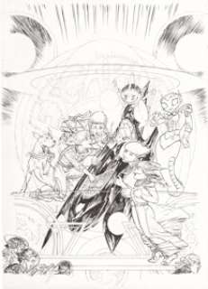 Michael Kaluta - The Jetsons #3 Cover Original Art (DC, 2018)....